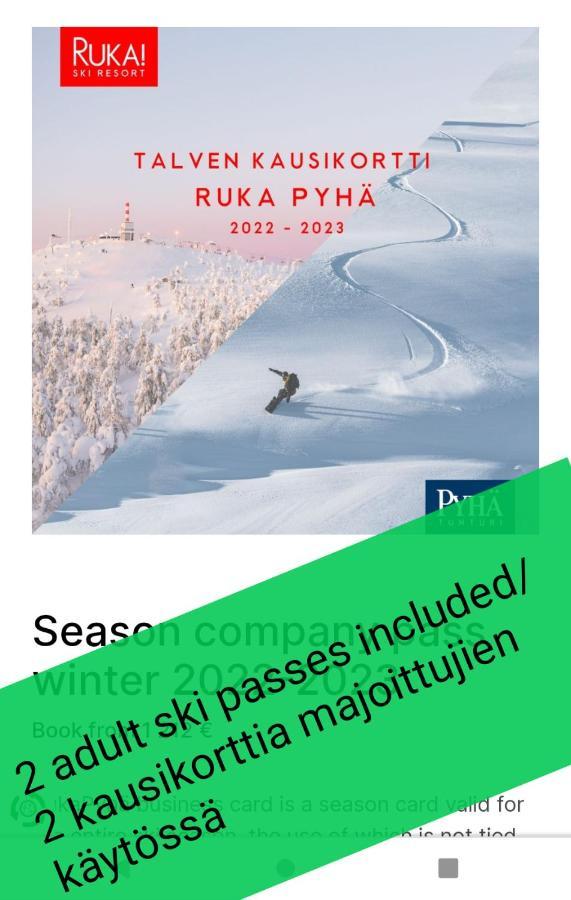 Ruka Kieraevae With Ski Tickets Kuusamo Exterior foto
